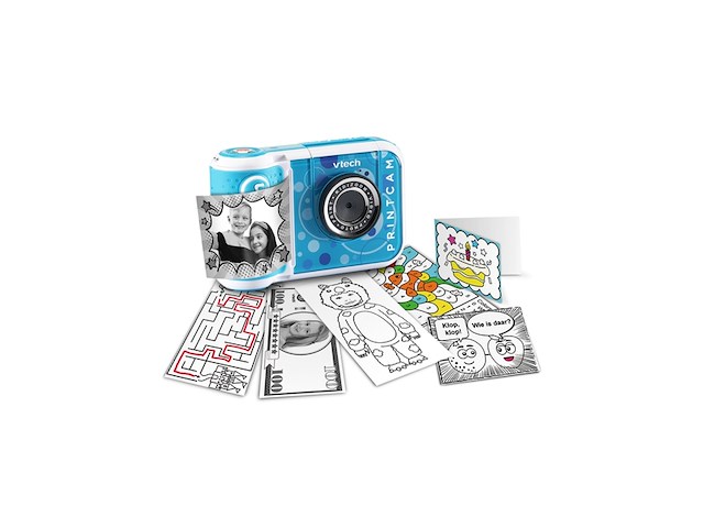 Vtech kidizoom print cam blauw speelcamera - afbeelding 2 van  6