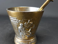 Vtg metal william proctor jr. rx secundum artem schering vijzel en stamper