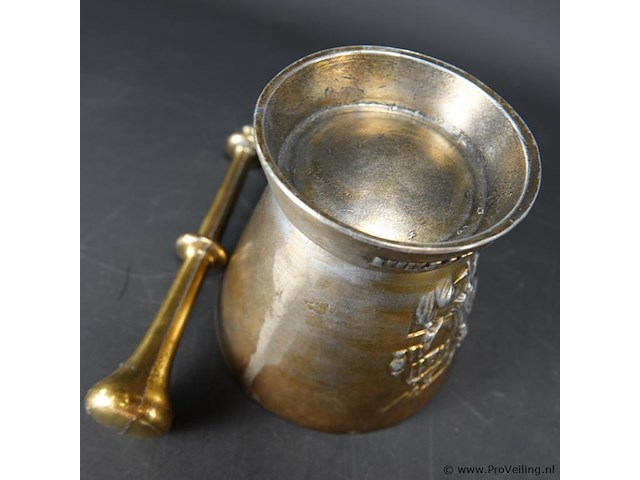 Vtg metal william proctor jr. rx secundum artem schering vijzel en stamper - afbeelding 5 van  5