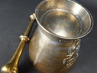 Vtg metal william proctor jr. rx secundum artem schering vijzel en stamper - afbeelding 5 van  5