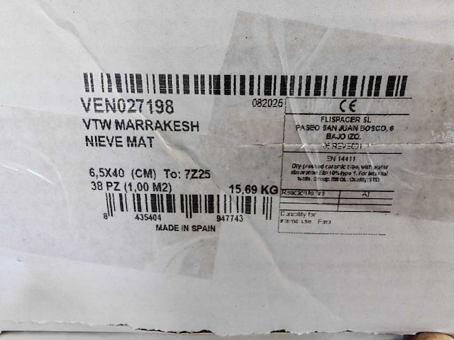 Vtwonen marrakesh nieve mat wandtegel 6,5 40 cm 45 m² - afbeelding 10 van  11