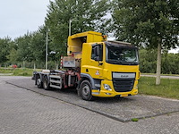 Vuilniswagen, daf, cf 290 fan, 2016, met zijlader, vdl ies-flex