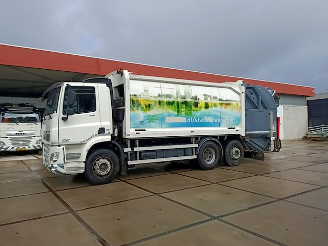 Vuilniswagen, daf, cf 290 fan achterlader geesinknorba gpm iv 22h25 split lift, 2015 - afbeelding 27 van  28