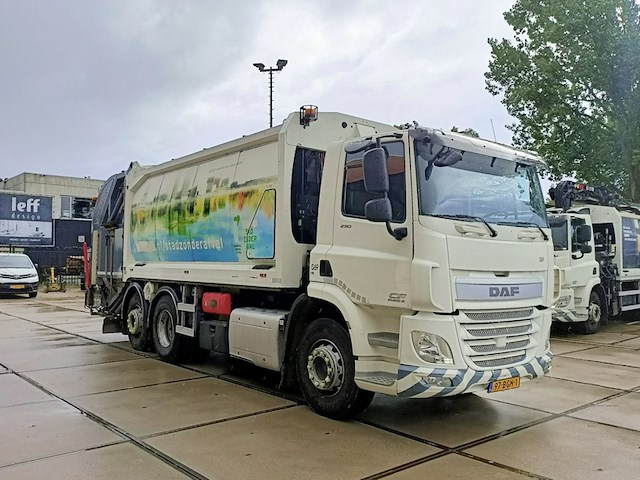 Vuilniswagen, daf, cf 290 fan achterlader geesinknorba gpm iv 22h25 split lift, 2015 - afbeelding 15 van  28