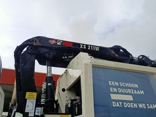 Vuilniswagen, daf, cf 290 fan bovenlader kraan hiab xs 211w, 2017 - afbeelding 27 van  32