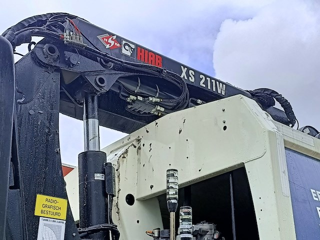 Vuilniswagen, daf, cf 290 fan bovenlader kraan hiab xs 211w, 2017 - afbeelding 2 van  32