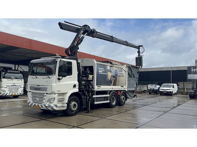 Vuilniswagen, daf, cf 290 fan bovenlader kraan hiab xs 211w, 2017 - afbeelding 13 van  32