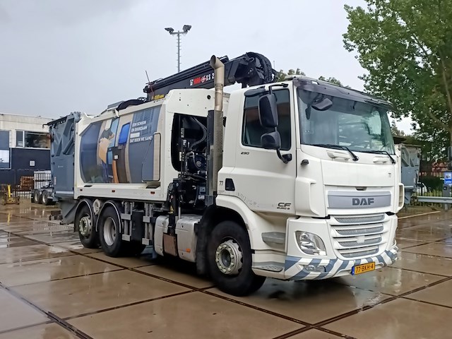Vuilniswagen, daf, cf 290 fan bovenlader kraan hiab xs 211w, 2017 - afbeelding 28 van  32