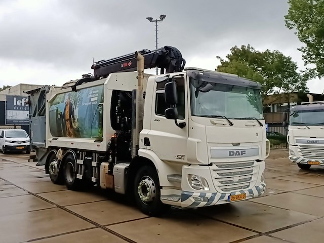 Vuilniswagen, daf, cf 290 fan bovenlader kraan hiab xs 211w, 2017 - afbeelding 19 van  34