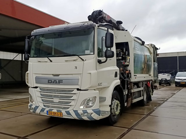 Vuilniswagen, daf, cf 290 fan bovenlader kraan hiab xs 211w, 2017 - afbeelding 18 van  34