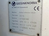 Vuilniswagen, daf, cf290 fag 6x2 achter geesinknorba, 2015 - afbeelding 15 van  29