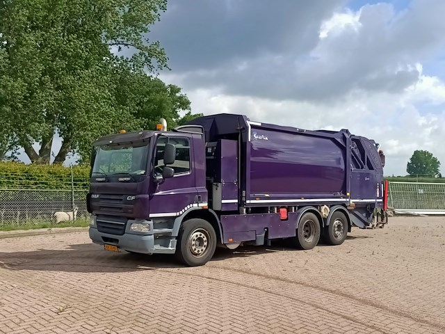 Vuilniswagen, daf, fan cf75 eev achterlader geesink gpm iv 18h25, 2010 - afbeelding 1 van  35