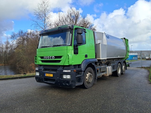 Vuilniswagen, iveco, at260sy/ps, 2013, met zijlader, haller slf 22m³ - afbeelding 1 van  48