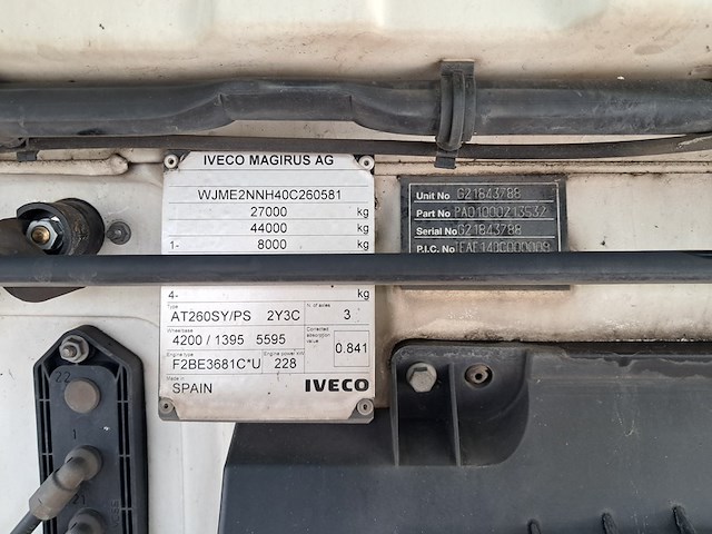 Vuilniswagen, iveco, at260sy/ps, 2013, met zijlader, haller slf 22m³ - afbeelding 29 van  48