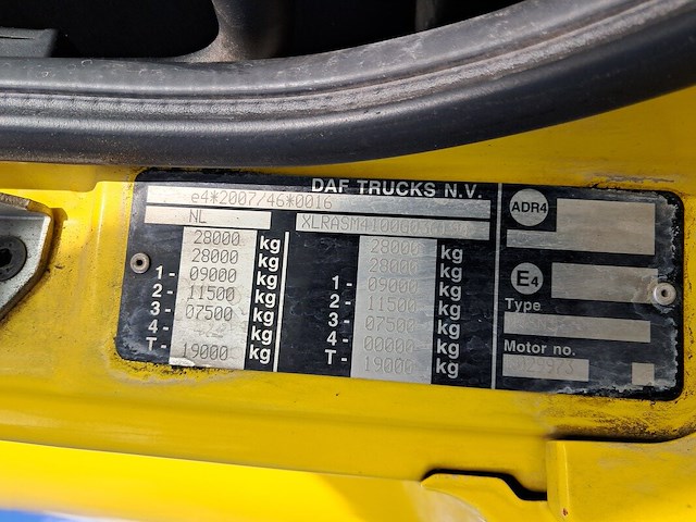 Vuilniswagen met zijlader, daf, cf 290 fan, 2014 - afbeelding 61 van  67