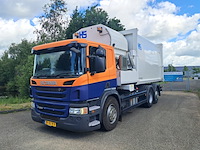 Vuilniswagen met zijlader, scania, p 280 euro 6 hs, 2014