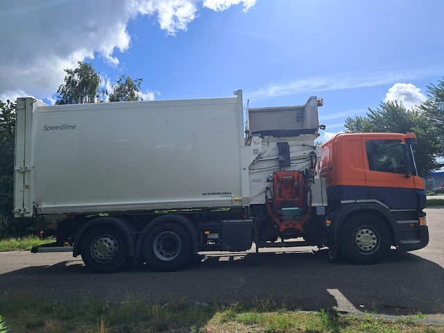 Vuilniswagen met zijlader, scania, p 280 euro 6 hs, 2014 - afbeelding 56 van  75