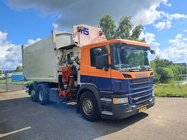 Vuilniswagen met zijlader, scania, p 280 euro 6 hs, 2014 - afbeelding 67 van  75