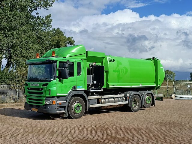Vuilniswagen, scania, p280 6x2 opbouw haller zijlader zoeller, 2016 - afbeelding 1 van  29