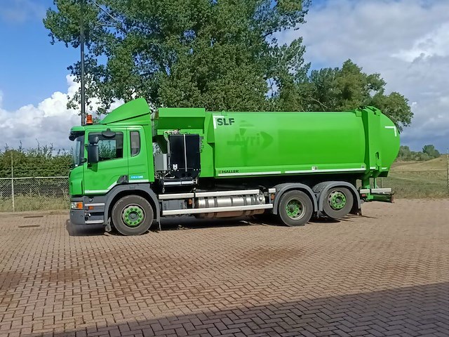 Vuilniswagen, scania, p280 6x2 opbouw haller zijlader zoeller, 2016 - afbeelding 12 van  29