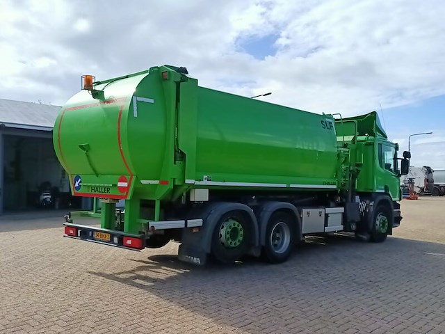 Vuilniswagen, scania, p280 6x2 opbouw haller zijlader zoeller, 2016 - afbeelding 25 van  29