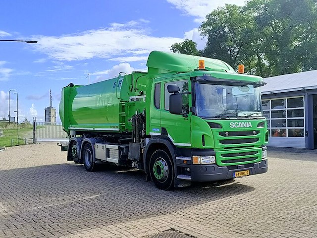Vuilniswagen, scania, p280 6x2 opbouw haller zijlader zoeller, 2016 - afbeelding 26 van  29
