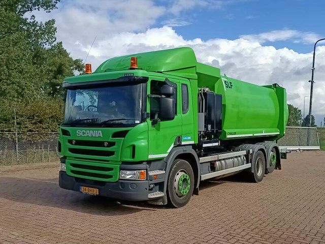 Vuilniswagen, scania, p280 6x2 opbouw haller zijlader zoeller, 2016 - afbeelding 28 van  29
