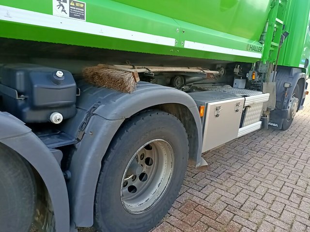 Vuilniswagen, scania, p280 6x2 opbouw haller zijlader zoeller, 2017 - afbeelding 17 van  33
