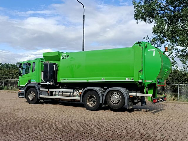Vuilniswagen, scania, p280 6x2 opbouw haller zijlader zoeller, 2017 - afbeelding 23 van  33