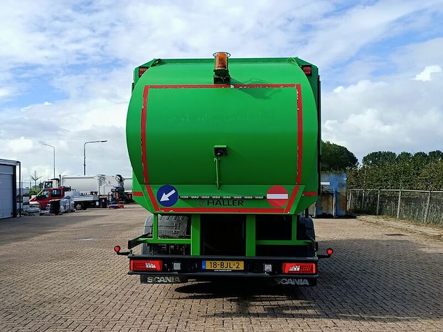 Vuilniswagen, scania, p280 6x2 opbouw haller zijlader zoeller, 2017 - afbeelding 29 van  33