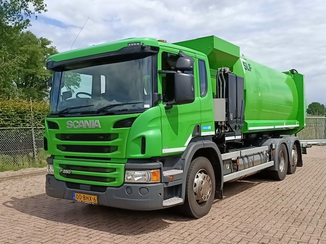 Vuilniswagen, scania, p280 zijlader haller, 2016 - afbeelding 2 van  36