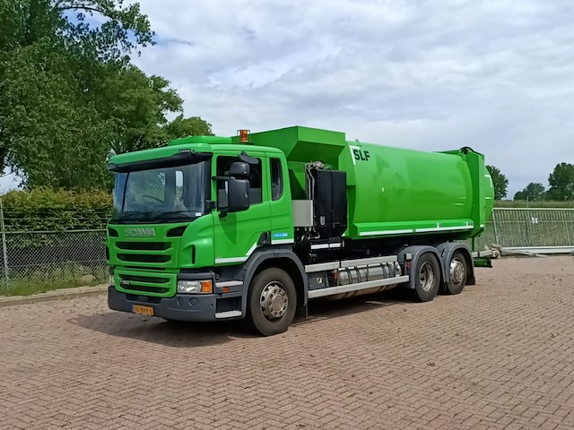 Vuilniswagen, scania, p280 zijlader haller, 2016 - afbeelding 1 van  36