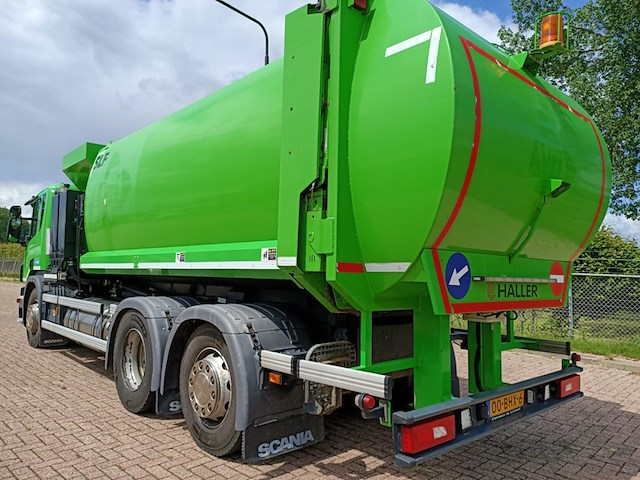Vuilniswagen, scania, p280 zijlader haller, 2016 - afbeelding 24 van  36