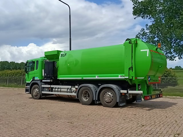 Vuilniswagen, scania, p280 zijlader haller, 2016 - afbeelding 23 van  36