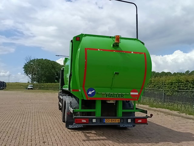 Vuilniswagen, scania, p280 zijlader haller, 2016 - afbeelding 32 van  36