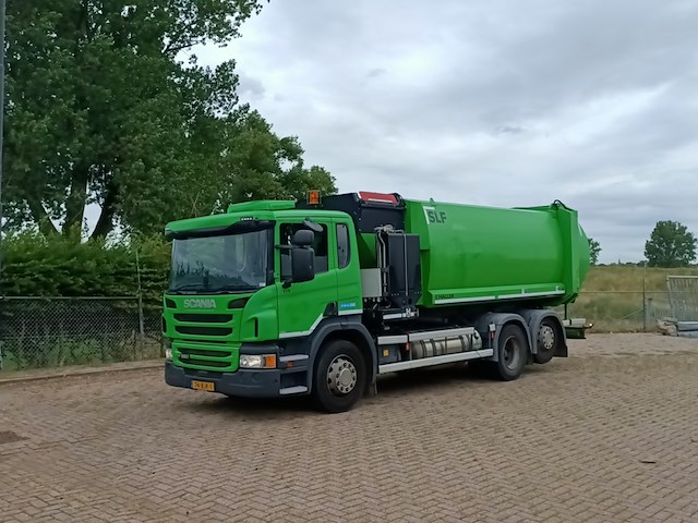 Vuilniswagen, scania, p280 zijlader haller, 2016 - afbeelding 1 van  34