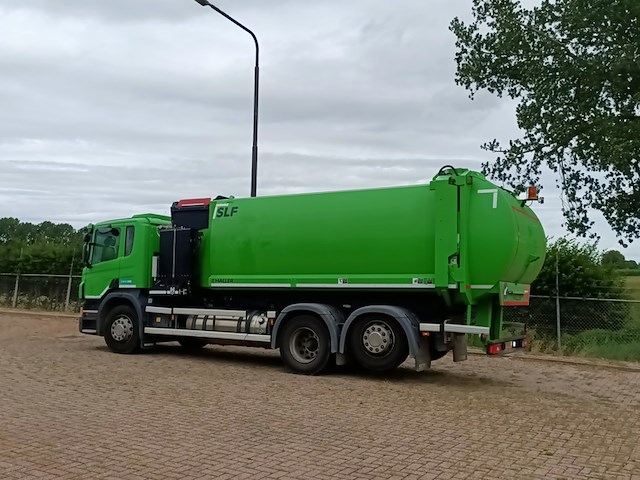 Vuilniswagen, scania, p280 zijlader haller, 2016 - afbeelding 23 van  34