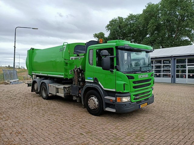 Vuilniswagen, scania, p280 zijlader haller, 2016 - afbeelding 31 van  34