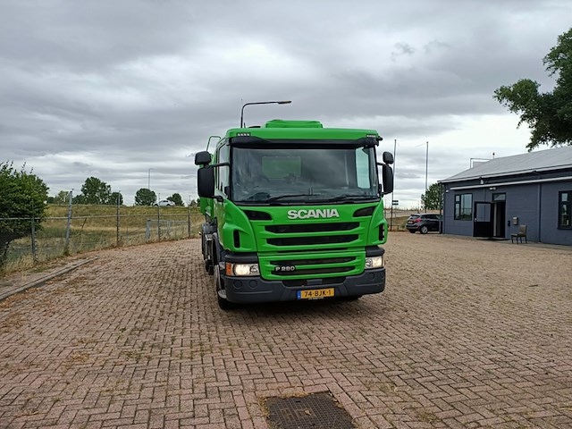 Vuilniswagen, scania, p280 zijlader haller, 2016 - afbeelding 32 van  34
