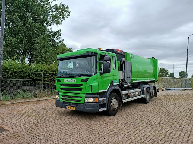 Vuilniswagen, scania, p280 zijlader haller, 2016 - afbeelding 33 van  34