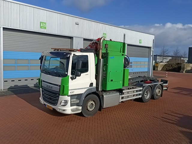 Vuilniswagen zijlader, daf, cf330 fan opbouw translift systeem, 2015 - afbeelding 1 van  43