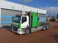 Vuilniswagen zijlader, daf, cf330 fan opbouw translift systeem, 2015