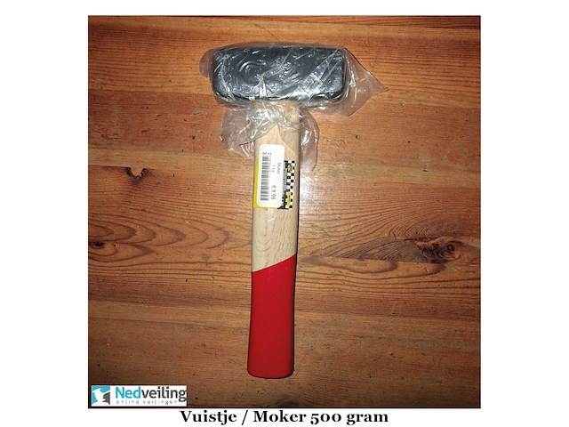 Vuistje/moker 500 gram incl. steel (doos-q) - afbeelding 2 van  3