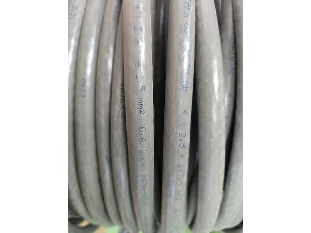 Vulto kabel draka, 4x2,5 + as 2,5 mm2 , grijs - afbeelding 5 van  7