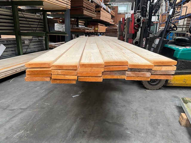 Vuren - steigerplank 5000x200x32mm (24x) - afbeelding 1 van  3
