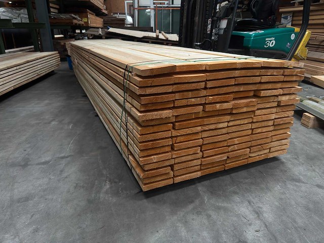 Vuren - steigerplank 5000x200x32mm (96x) - afbeelding 1 van  3