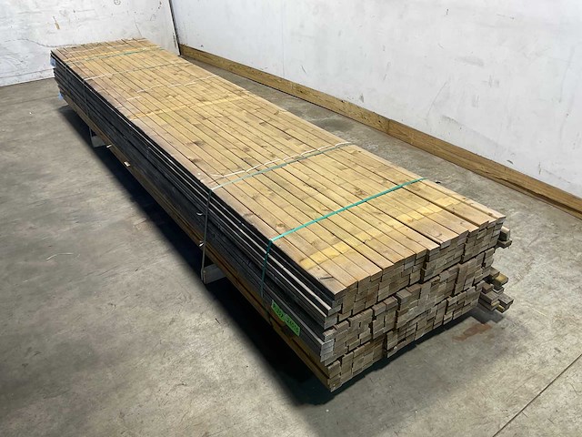 Vuren achterhout geïmpregneerd 420x5,5x2,8 cm (150x) - afbeelding 1 van  8