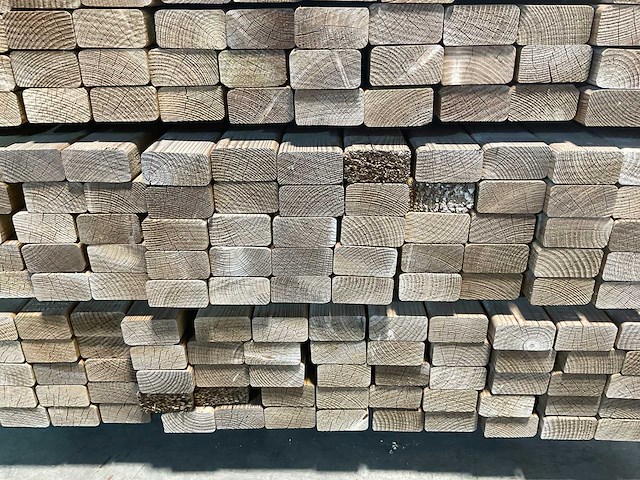 Vuren achterhout geïmpregneerd 420x5,5x2,8 cm (150x) - afbeelding 6 van  8