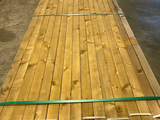 Vuren achterhout geïmpregneerd 450x5,5x2,8 cm (150x) - afbeelding 3 van  7