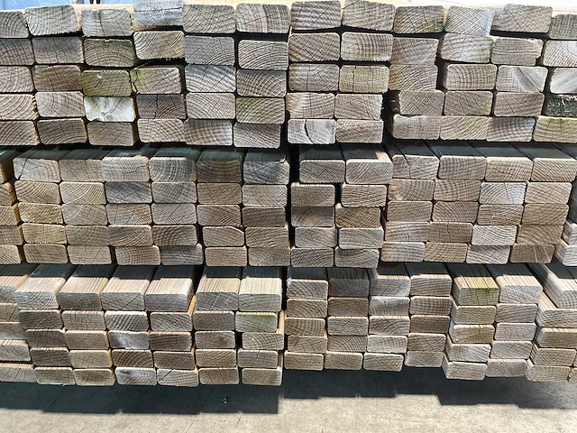 Vuren achterhout geïmpregneerd 450x5,5x2,8 cm (150x) - afbeelding 5 van  7